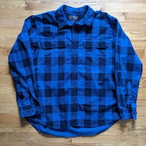 Filson Field Flannel in Blue Buffalo Plaid